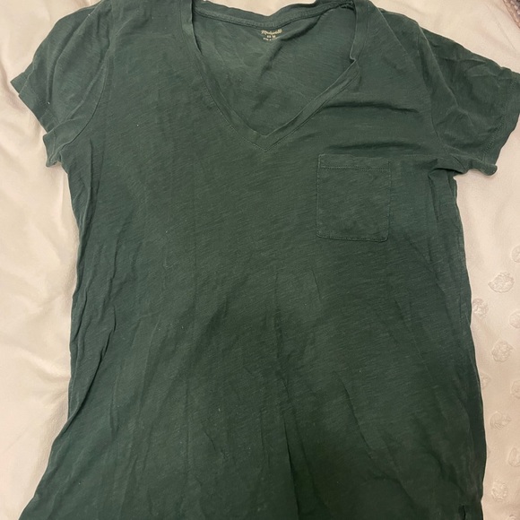 Madewell Whisper Cotton V-Neck Tee - Picture 2 of 3